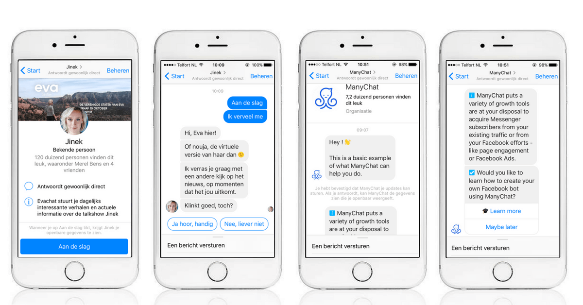 Facebook Messenger Bots, wat zijn het? & waarom moet jij ze gebruiken?