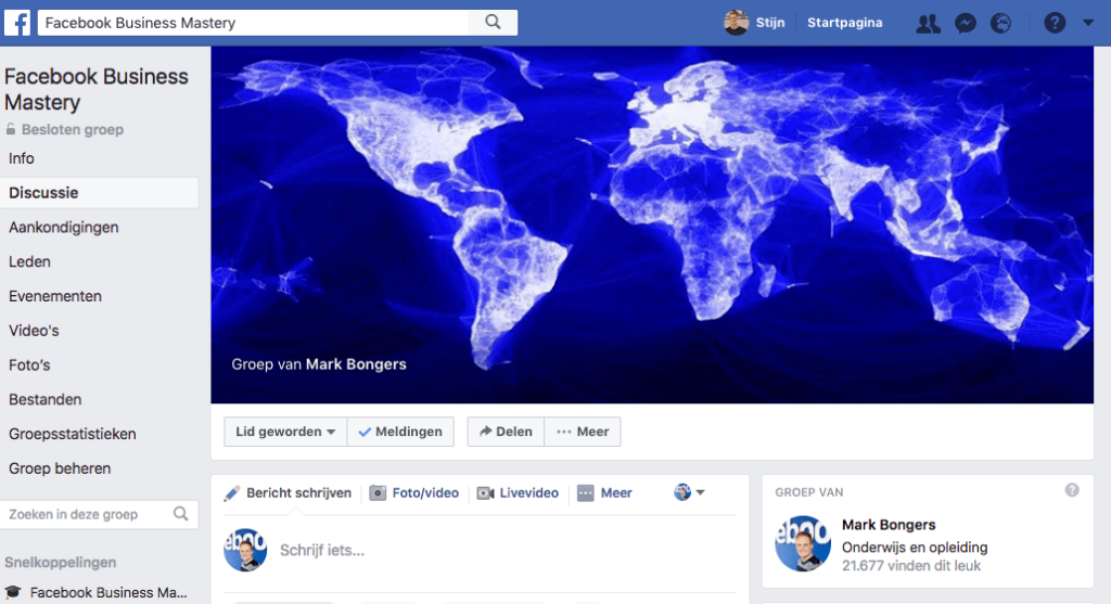 Facebookgroep Mark Bongers Academy