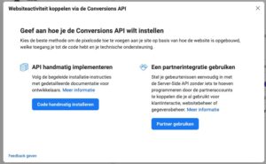 Facebook Conversion API installeren